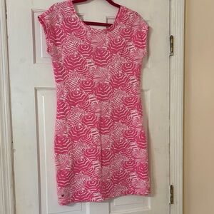 Lilly Pulitzer Pink and White Geometric Mini Dress